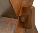 T-3036d 71″ Live-Edge Wood Dining Set w/ Fabric Chairs - Image 2