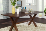 T-3038e 60″ Live-Edge Wood Dining Set w/ Windsor Wood Chairs - Image 2
