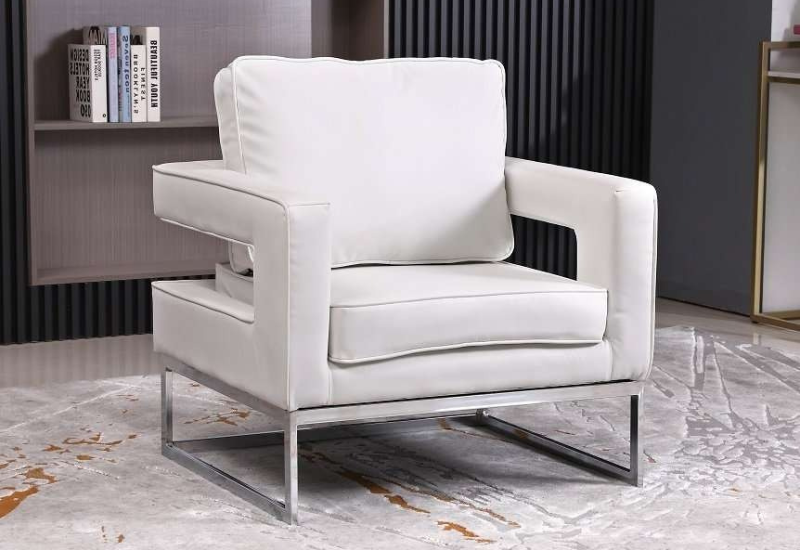 Untitled design - 2026-08-28T082705.995 CFI-6861 White PU Accent Chair - Image 1