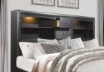Ava Grey Wood Platform Bed w/ Storage Drawers - Image 3
