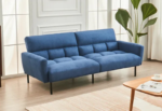 CFI-8040-Klik Klak Sofa Bed (Blue Fabric) - Image 3
