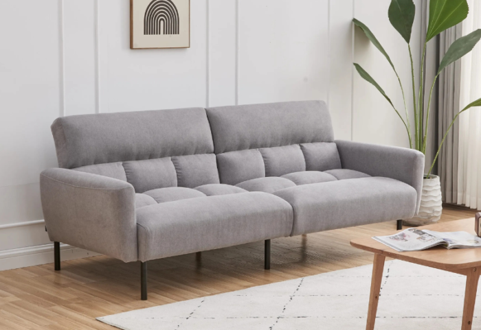 CFI-8041-Klik Klak Sofa Bed (Grey Fabric) - Image 4