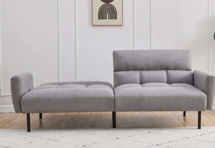 CFI-8041-Klik Klak Sofa Bed (Grey Fabric) - Image 3