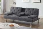 T-1516 Grey Fabric Sofa Bed