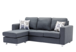 CFI-9325-Sectional W/Reversible Chaise (Grey Fabric) - Image 3