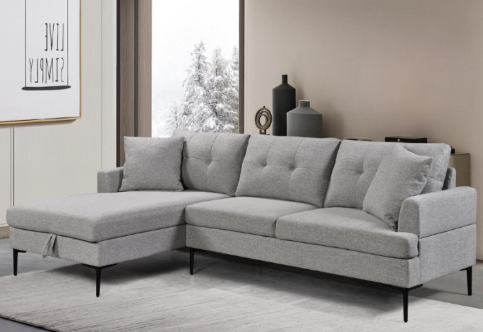 CFI-9060-LHF Sectional (Grey Fabric) - Image 2