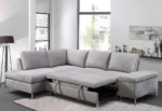 CFI-9022 Grey Linen Sofa Bed Sectional w/ Storage (LHF) - Image 5
