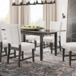 T-3009a 60″-72″ Extendable Espresso Wood Dining Set