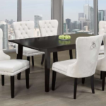 T-3009b 60″-72″ Extendable Espresso Wood Dining Set