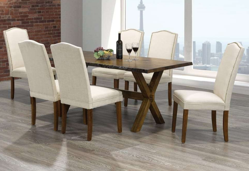 Untitled design - 2026-09-04T003456.530 T-3038d 60″ Live-Edge Wood Dining Set w/ Fabric Chairs - Image 1
