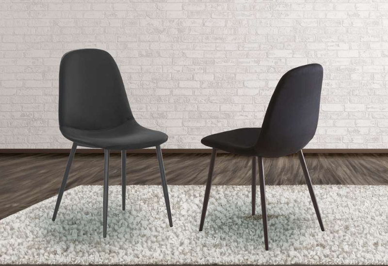Untitled design - 2026-09-04T082650.793 T-215BK Black Velvet Chairs (Set of 4) - Image 1