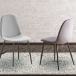 T-215G Grey Velvet Chairs (Set of 4)
