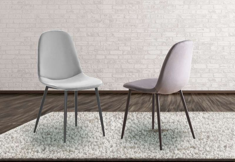 Untitled design - 2026-09-05T054556.443 T-215G Grey Velvet Chairs (Set of 4) - Image 1