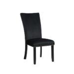 CFI-1605 Black Upholstered Velvet Chairs (Set of 2)