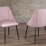 T-212P Pink Velvet Chairs (Set of 2)