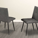 T-282 Grey Air Suede Chairs (Set of 2)